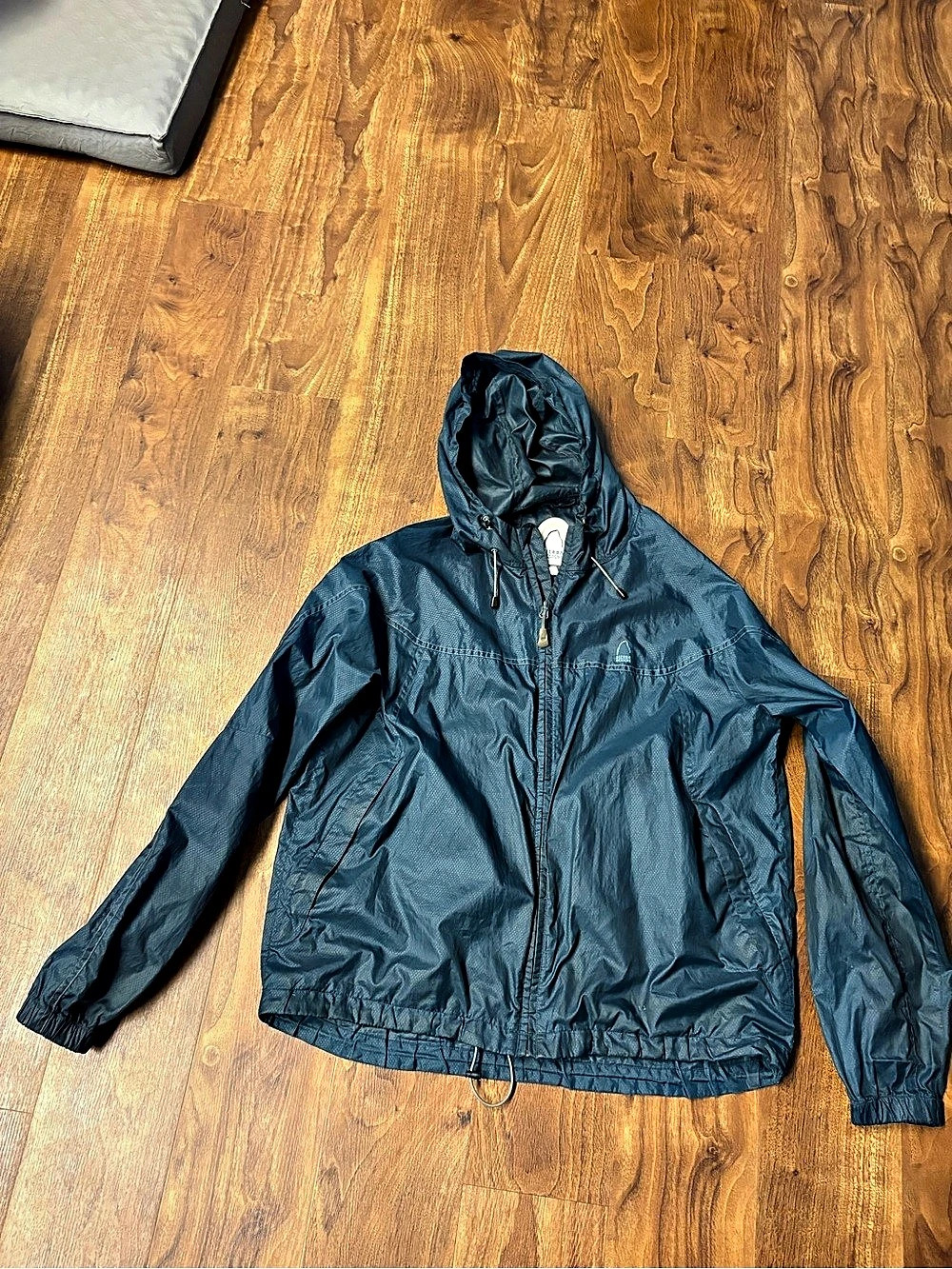 Vintage Sierra Designs Microlight Hooded Windbreaker Jacket Men's Large Teal G35